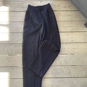 Vintage high waisted pinstripe pants